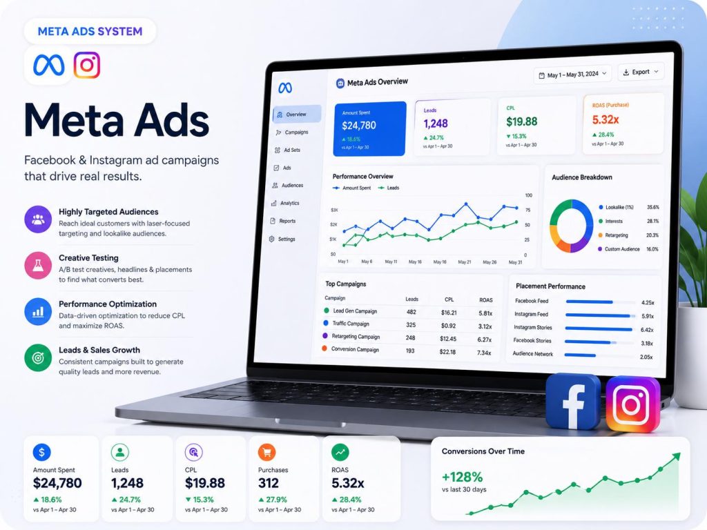 port folio meta ads
